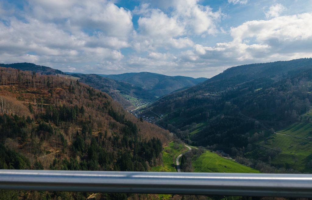 Landscape shot from BLACKFORESTLINE suspension bridge